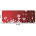 thumbnail image 7 of Red Christmas Snowflake Pattern Kitchen Rug Mat,Kitchen Runner Rugs Non Skid Washable,Decorative Kitchen Floor Mats for Kitchen,Sink,Laundry,17"x47.2", 7 of 7