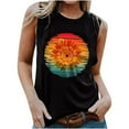 thumbnail image 1 of Camiseta Sin Mangas Para Mujer, Sin Mangas, Con Estampado Informal, Cuello Redondo, Camiseta Suelta Odeerbi ODB159135, 1 of 5