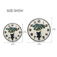 thumbnail image 5 of Yayeee Wall Clock for Living Room 11.9 inch Battery Operated Round with Holder, Black Cat Plants, 5 of 7