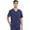 Navy, variant on Euphoria Men Scrubs Top Tuckable V-Neck CK887A