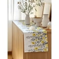 thumbnail image 5 of Table Runner 72 Inches Long for Kitchen Dining, Yellow Floral Dresser Scarf Farmhouse, Dining Table Decorations for Wedding/Parties, Farmhouse Spring Flowers Leaves 18 x 72 In, 5 of 8