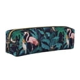thumbnail image 1 of Balery Flamingos And Birds Estuche de Lápices de Cuero Impreso, Estuche para Suministros de Arte, Estuche de Lápices con Cremallera, Estuche de Almacenamiento de Papelería, 1 of 7