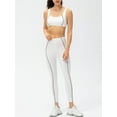 thumbnail image 4 of TFixol Conjunto de sujetador y mallas de yoga para mujer, acolchado a rayas, sin aros, 4 of 8