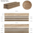 thumbnail image 5 of Concord 3D Wall Panels | Accent Wall Panels - Natural Oak | MDF Slat Planks | Wall Panels for Interior Wall Decor COS-037 (Pack of 18) 12.16 sqft, 5 of 5