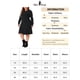 thumbnail image 5 of Vestido de suéter de mujer de tallas grandes Agnes Orinda, cuello redondo, manga larga, suéter de punto, vestido de otoño e invierno, 2X, negro, 5 of 5