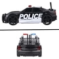 thumbnail image 2 of Coche de policía de juguete de plástico, vehículo de rescate con sirena, sonido y luz para niños pequeños, 1:20, 2 of 5