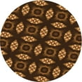 thumbnail image 1 of Ahgly Company Machine Washable Indoor Square Transitional Night Red Area Rugs, 3' Square, 1 of 7