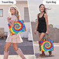 thumbnail image 6 of Large Capacity Tote Bag,Colorful Rainbow Tie Dye Spiral Pattern Handbag Fashion Luxury Tote Bag,15.7"x13"x 5.1" Inches,Laptop Compatible, 6 of 6