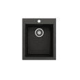 thumbnail image 4 of Bocchi 1608-505-0126 Campino Uno 16" Undermount Single Basin Granite Bar Sink - Black, 4 of 7