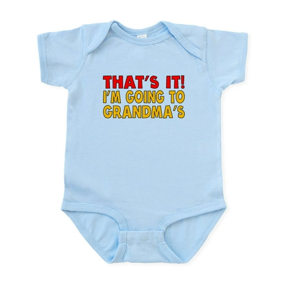 CafePress - Im Going To Grandmas Body Suit - Baby Light Bodysuit, Size Newborn - 24 Months