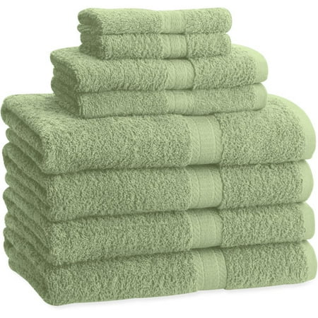 Mainstays Ms Affordable 8 Pc Towel Set Sage