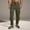 C Army Green, variant on Timoontee Men's Casual Trousers Drawstring Elastic Waist Flat Front Cargo Pants Regular Lightweight Zipper Solid Pockets Workwear Pants Khaki M