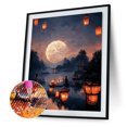 thumbnail image 2 of Cuadros Decorativos City of Sky 5D Kits de pintura de diamantes DIY Decoración de pared de taladro redondo completo (sz2612) Likrtyny embutido en tela, 2 of 8
