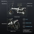 thumbnail image 3 of Inlife 14" Folding Electric Bike 15AH Battery Ebike 900W Electric Folding Bicycle 35 Miles Range, 3 of 10