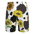 thumbnail image 6 of Kdxio Sunflowers Country Pattern Mens Casual Shorts - Drawstring Summer Beach Sports Shorts for Men, 6 of 9