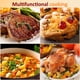 thumbnail image 5 of Sunvivi Horno asador de 20 cuartos con tapa auto-bastante, horno eléctrico para asar pavo con bandeja y rejilla extraíbles, acero inoxidable, rojo, 5 of 5