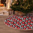 thumbnail image 5 of Rateoe Red Floral Pattern Christmas Tree Skirt with Ties , Christmas Tree Decorations, Farmhouse Christmas Decor Xmas Holiday Decorations-30", 5 of 6