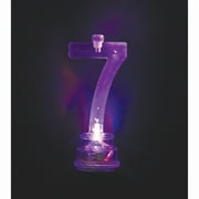 Multicolor Number 7 Flashing Birthday Candle Holder and Candles Set, 5 Pieces, by Way To Celebrate