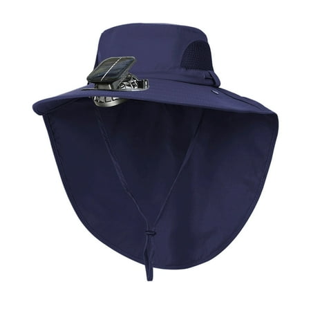 solar powered sun hat with product