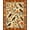 Orange Multi, Pattern 3, variant on Design&I 8'x10' Washable Area Rug Retro Century Mid Bird Motif Burnt Orange Sage Funky Eclectic for King Size Bedroom, Under Bed, Sleek Flatweave Pet Friendly