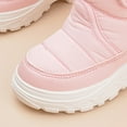 thumbnail image 4 of Quealent Toddler Snow Boots Boys Girls Winter Cold Weather Waterproof Non Slip Warm Shoes for Little Kids Pink for Size 8.5, 4 of 7