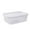 Clear Size M H8, variant on Transparent Covered Rectangular Refrigerator Food Container Storage Box EDHITNR Leak Proof PP Box for Produce Meal Prep