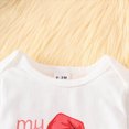 thumbnail image 4 of Kaprioy Baby Boy Romper Long Sleeved Letter My 1st Christmas Day Printed Romper Pants Pull Cap Infant Baby Boy Christmas Clothes Set, 4 of 7