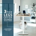 thumbnail image 6 of VIVO Electric 71”x 36” Stand Up Desk, Reclaimed Wood Table Top, White Frame, 6 of 8
