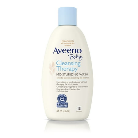Aveeno Baby Cleansing Therapy Moisturizing Wash For Sensitive Skin, 8 Fl. Oz. - Walmart.com