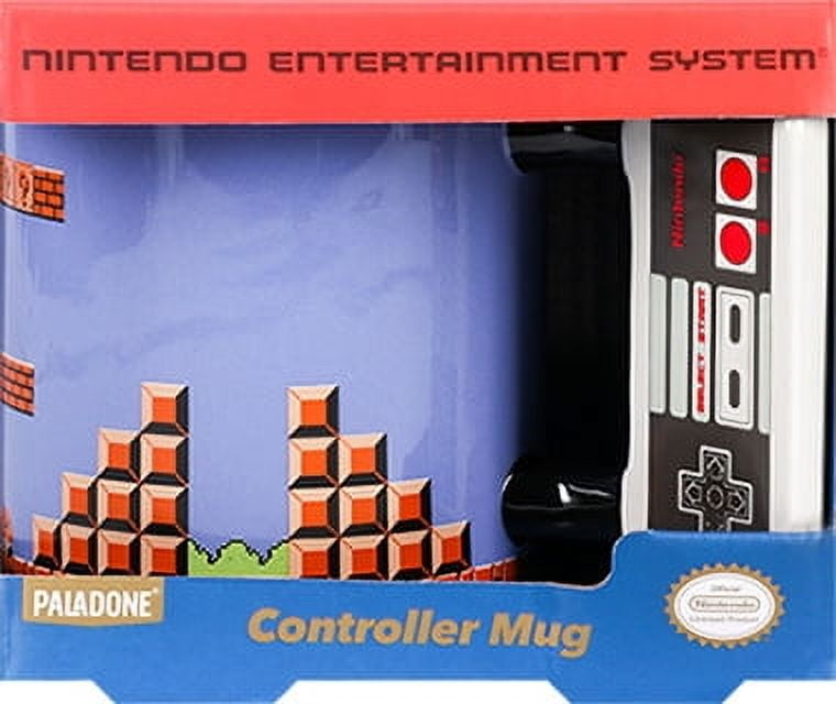 Paladone NES Controller Shaped Ceramic Mug, 10 fl oz, Retro Design