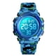 thumbnail image 1 of Reloj analógico electrónico informal resistente al agua para niños con LED de color, cronómetro con alarma y correa de silicona, reloj iluminado, 1 of 5