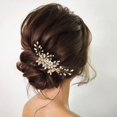 thumbnail image 3 of Bride Crystal Wedding Hair Comb Silver Bridal Headpiece Sparkly Rhinestone Hair Accessorie for Women and Girls (A-Silver), 3 of 4