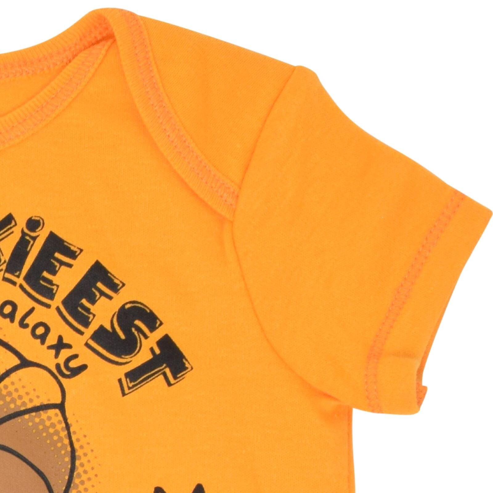 Star Wars Baby Boys' 5-Pack Short Sleeve Bodysuits Star Wars Yellow Red