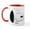White/Red Inside, variant on CafePress - Peanuts Snoopy Emoji - 11 oz Ceramic Mug - Novelty Coffee Tea Cup