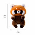 thumbnail image 2 of Red Panda Stuffed Animal with Magnetic Base, 1 Piece, Orange and Brown, for Monitor, Plush Toys, 2 of 5
