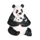 thumbnail image 5 of Escultura animal Panda Estatua Obra de arte Adorno decorativo de mesa Figura para Panda sentado, 5 of 9