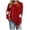 Red, variant on Dmsael Halloween Shirts for Women Long Sleeve Crewneck Casual Dressy Tops Funny Graphic Halloween Fall Fashion Outfits(Brown,M)