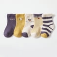 thumbnail image 3 of Generic Ruffle Socks Toddler Kids Baby Boy Girls Indoor Animals Slipper Shoes Antislip Socks Booties First Walkers Socks for Babys Toddlers Boys Girl Fashion Casual (1-3 Years,Purple), 3 of 3