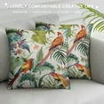thumbnail image 3 of Nawypu  Tropical Banana Leaves Pillow Covers Hummingbird Palm Green Leaves Pillowcases  Jungle Style Double Sided Cushion Cover for Indoor Sofa Bedroom Decor, 3 of 5