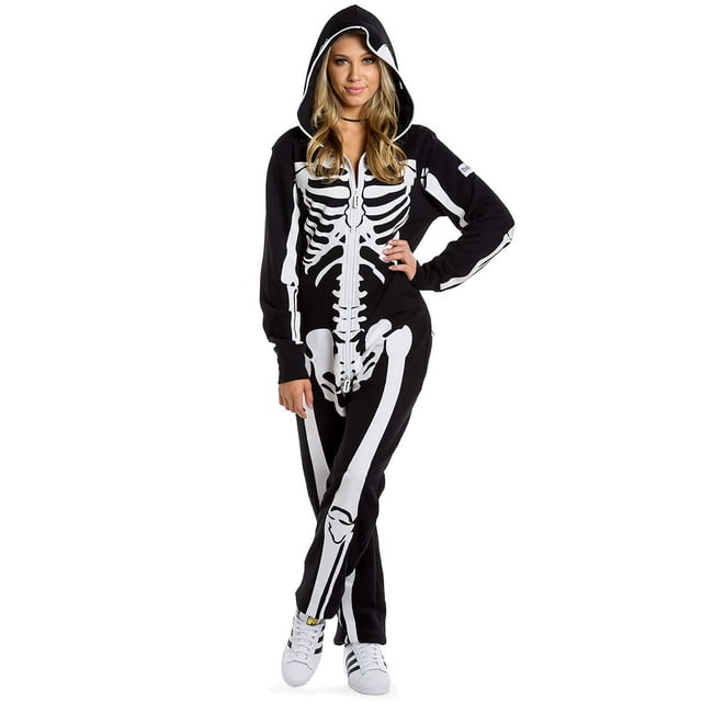 Tipsy Elves Costume d'Halloween pour Femmes Combinaison Squelette Taille Grand
