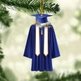 thumbnail image 4 of Beautynvta 2025 Graduation Gown Hanging Ornament, 3.15'' 2025 Graduation Christmas Hanging Ornament, Graduation Gifts for College, High School, Blue, 4 of 4