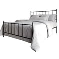 thumbnail image 4 of Home Design Calhoun Classic Twin Metal Bed, Sturdy Platform Frame with Decorative Headboard & Footboard, Black, 4 of 12