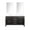 Black Oak, variant on Laurel 24 in W x 18 in D Black Oak Single Bath Vanity Acrylic Countertop and 18 in Mirror