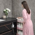 thumbnail image 3 of Simpli Furnished 3 Tier Rolling Cart Plastic Storage with Wheels for Bathroom, Lightweight, 16"w X 5"d X 29.5"h, Pink, 3 of 4