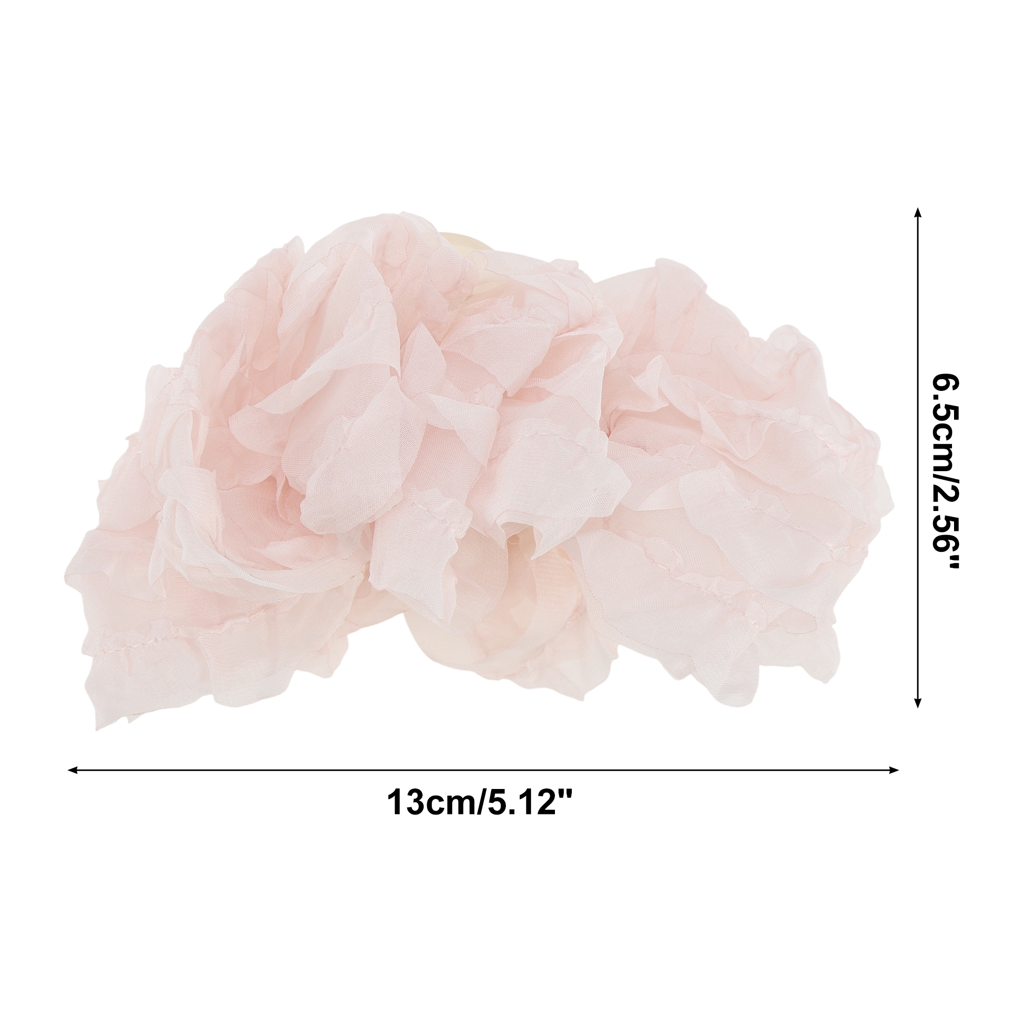 Unique Bargains Bow Pattern Hair Clip with Dimensions Pink