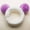 Purple, variant on CXHEGBEJ Cute Color Contrast Ears Headband For Women Hair Wrap Cute Makeup Hair Band for Daily Skincare Washing Face Fluffy Headband Blue