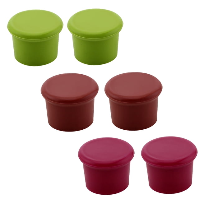 Tapones de vino de silicona–Reemplazar corcho–Botellas de vino selladas herméticamente–Cubierta de botella de cerveza reutilizable
