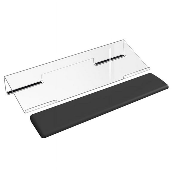 Acrylic Keyboard Stand Transparent Ergonomic Tilt Riser for Improved Typing - Desk Laptop Feet Lifter B