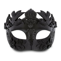 Puzzled Black Venetian Royal Masquerade Attitude Studio Costume Masks