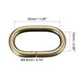 thumbnail image 2 of Unique Bargains Bronze Tone Oval Buckles Iron Electroplating (10 Pack), 2 of 4